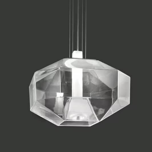 Stone LED Pendant Black Nickel