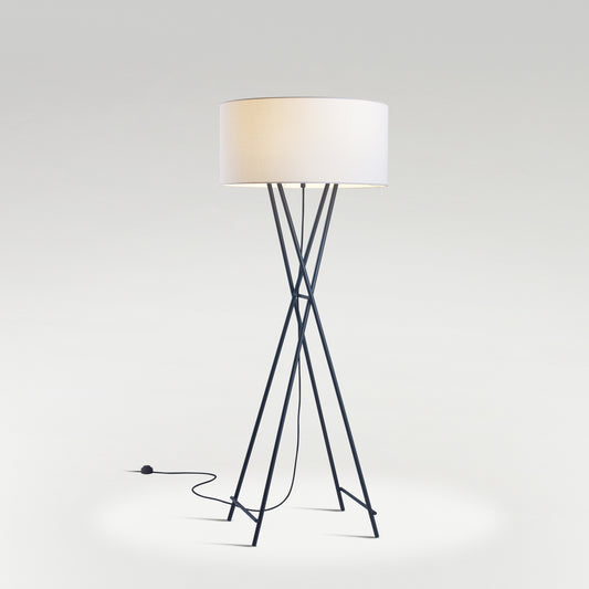 Cala Metal P145 Floor Lamp Black