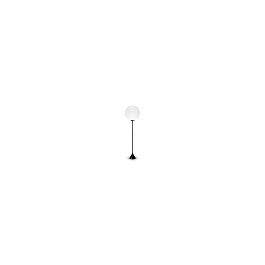 Opal Cone LED Floor Lamp Black