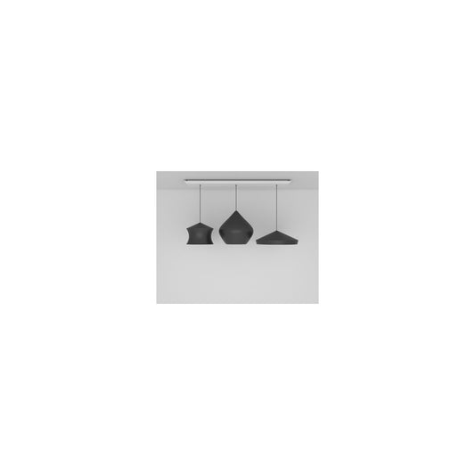 Beat Trio Linear LED Pendant Black