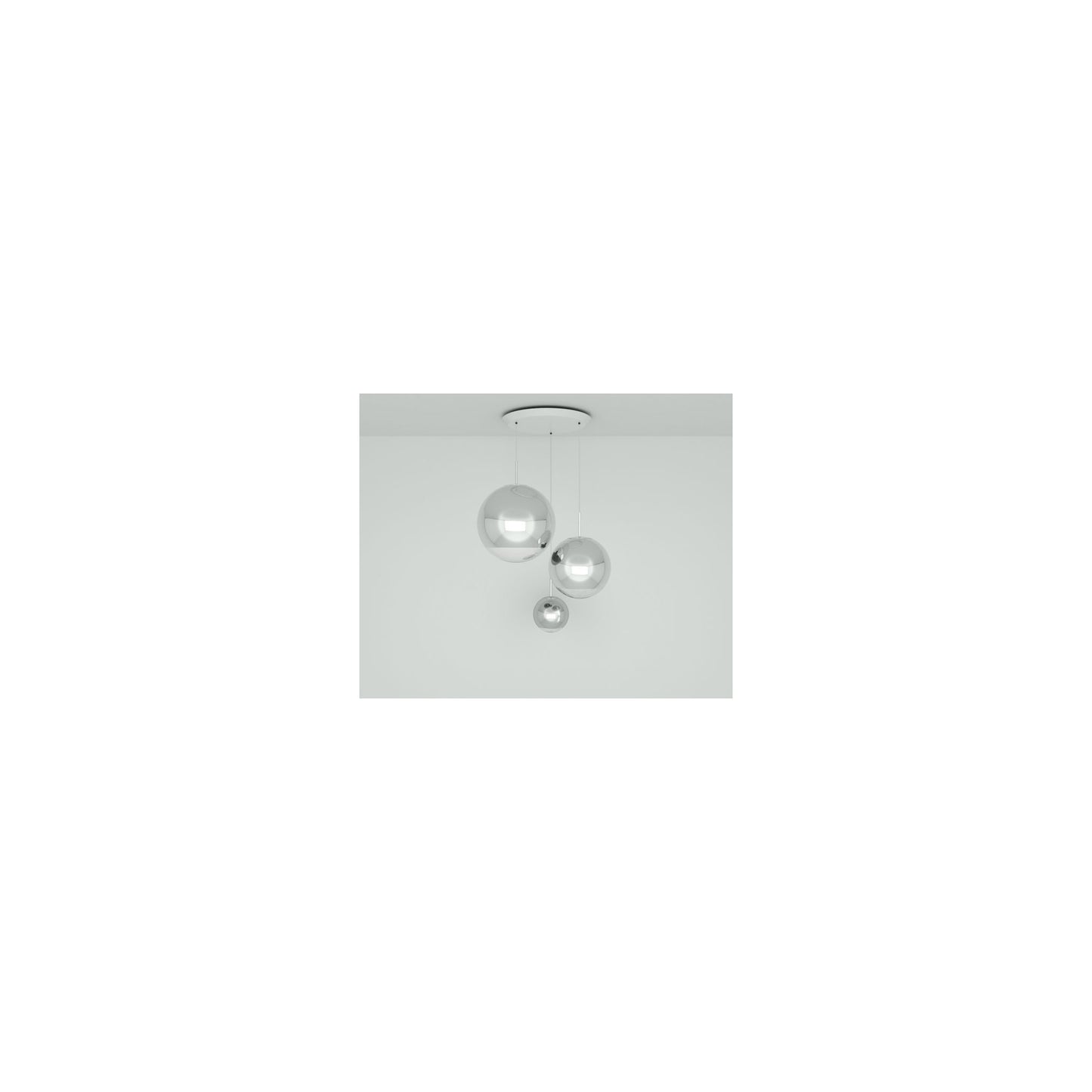 Mirror Ball Range Round LED Pendant