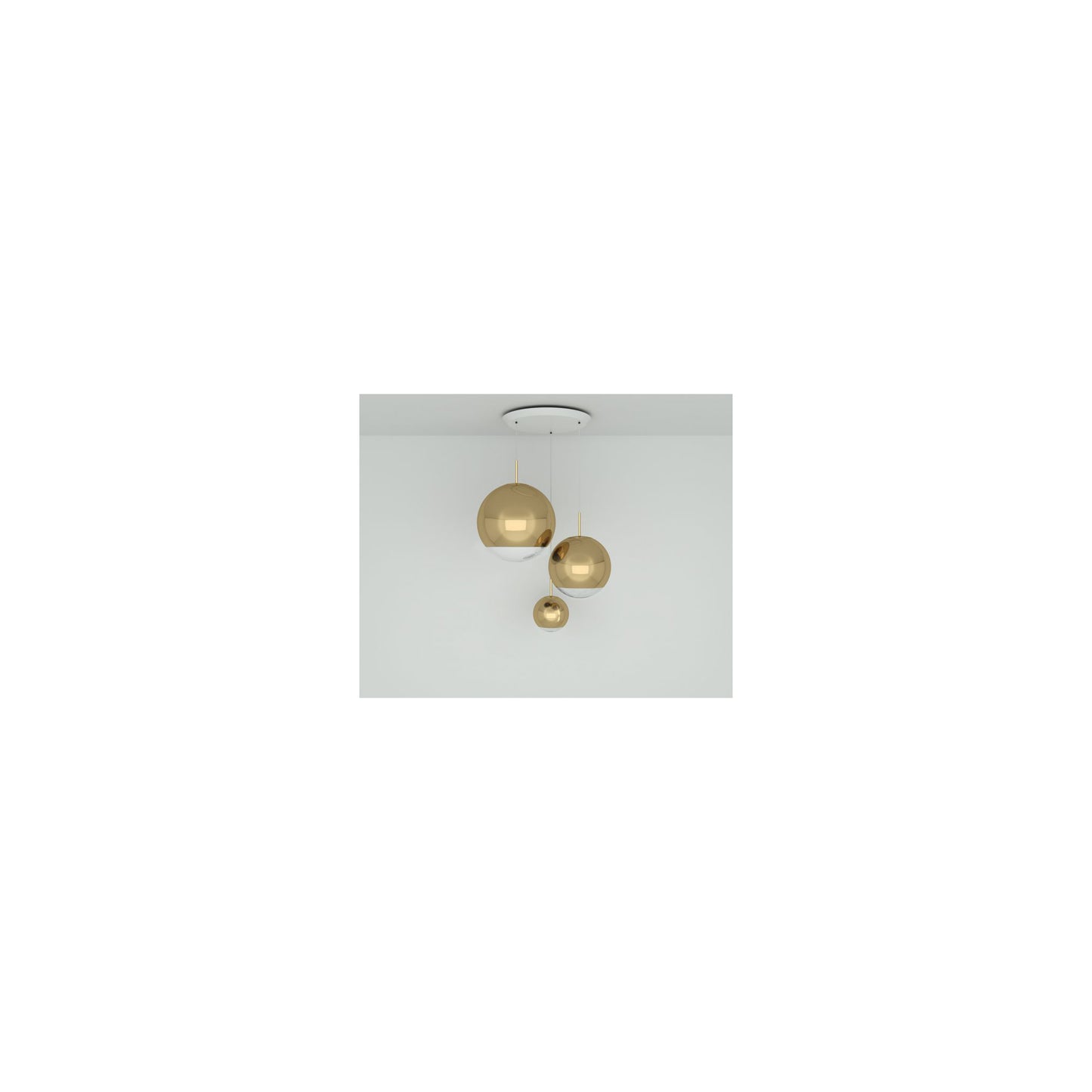 Mirror Ball Range Round LED Pendant