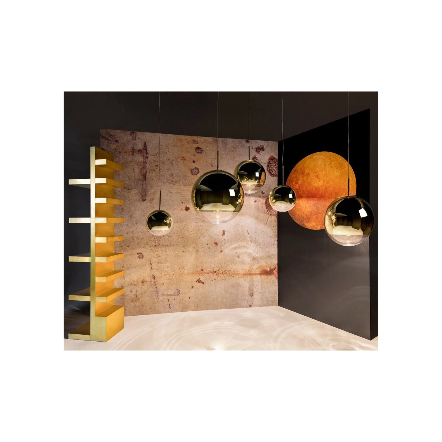 Mirror Ball Range Round LED Pendant