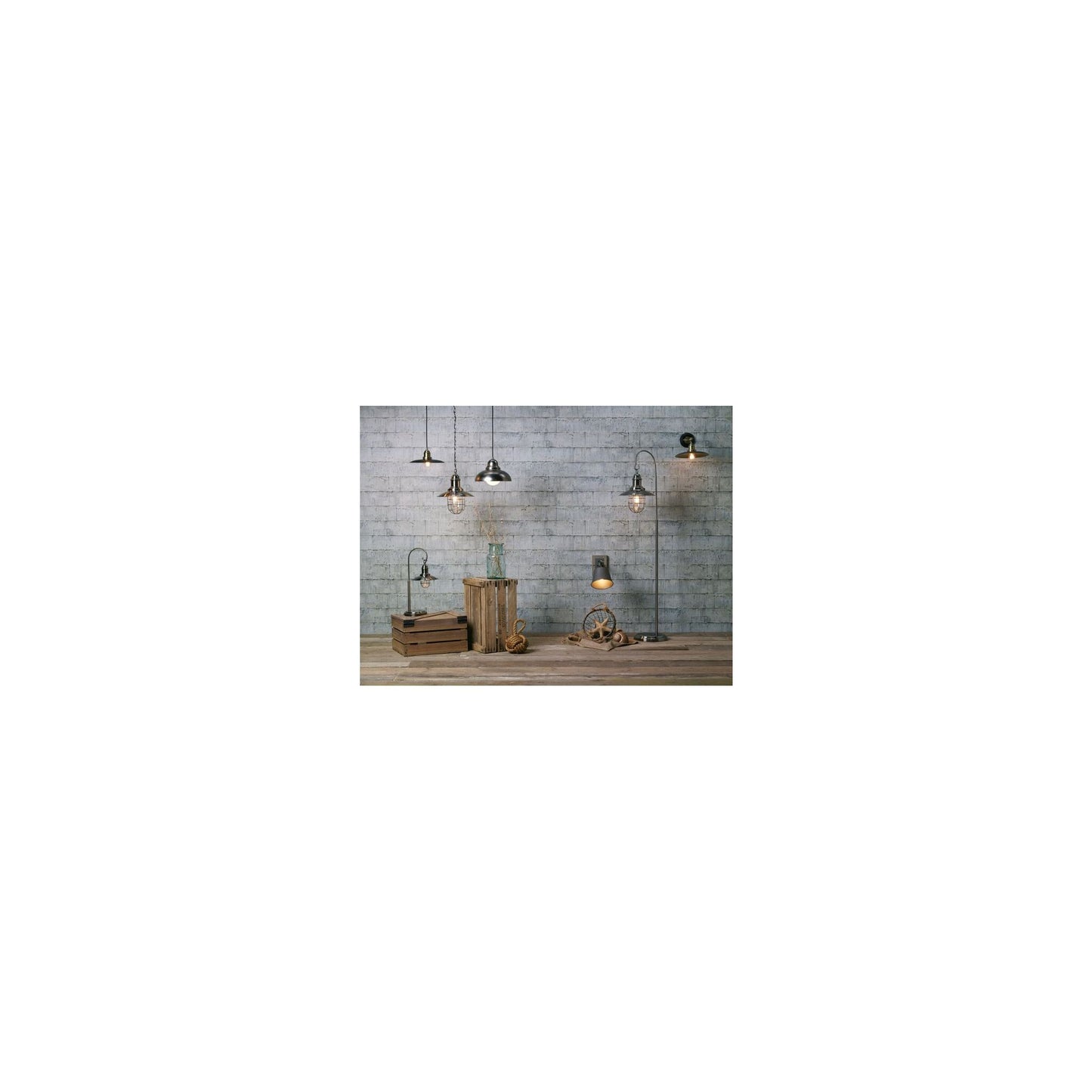 Terrace Floor Lamp Antique Chrome