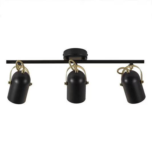 Lotus 3-Light Bar Ceiling Spotlight Black