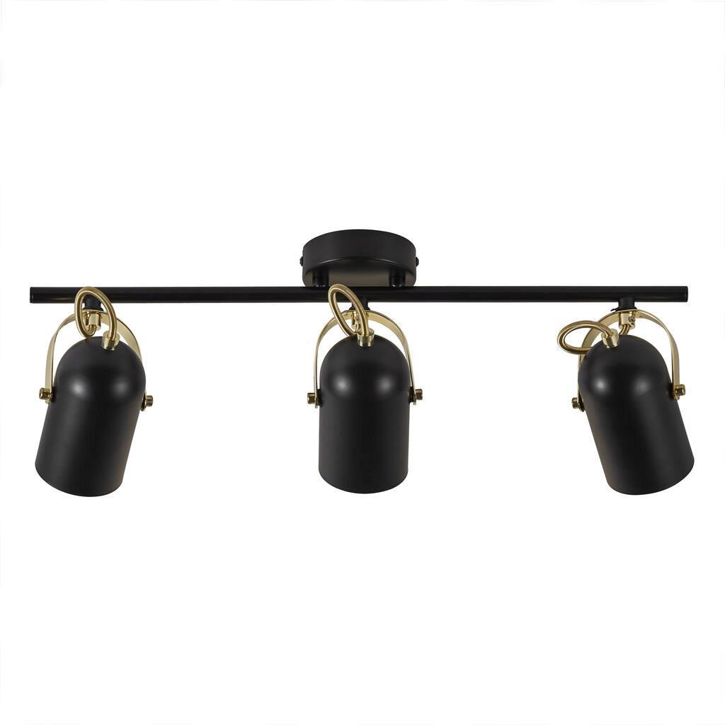 Lotus 3-Light Bar Ceiling Spotlight Black