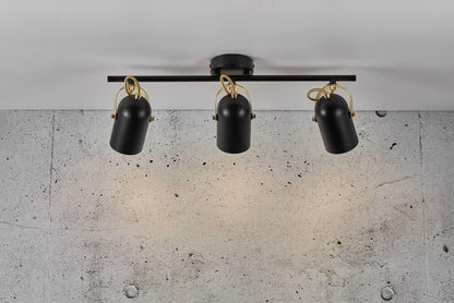 Lotus 3-Light Bar Ceiling Spotlight Black