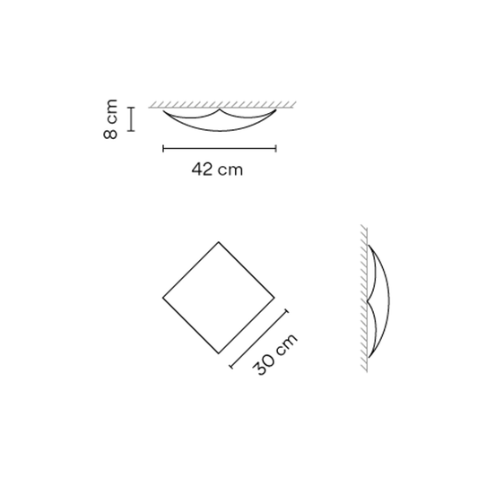 Quadra Ice 1128 Ceiling Light