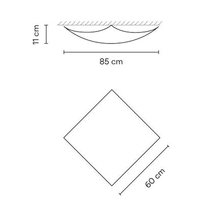 Quadra Ice 1132 Ceiling Light