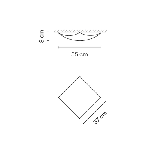 Quadra Ice 1139 Ceiling Light