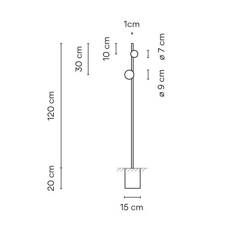 Vibia June Outdoor Floor Lamp