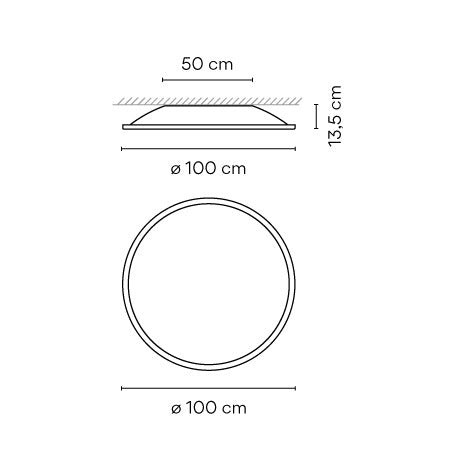 Vibia Big Flush Ceiling Light
