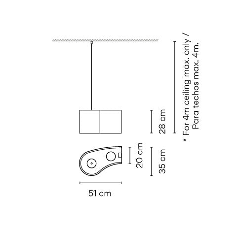 Ameba 2200 2-Light Pendant