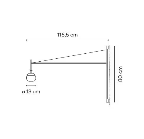 Tempo 5758 LED Wall Light Push Dimmer