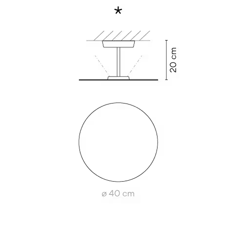 Flat 5920 Ceiling Light 1-10V