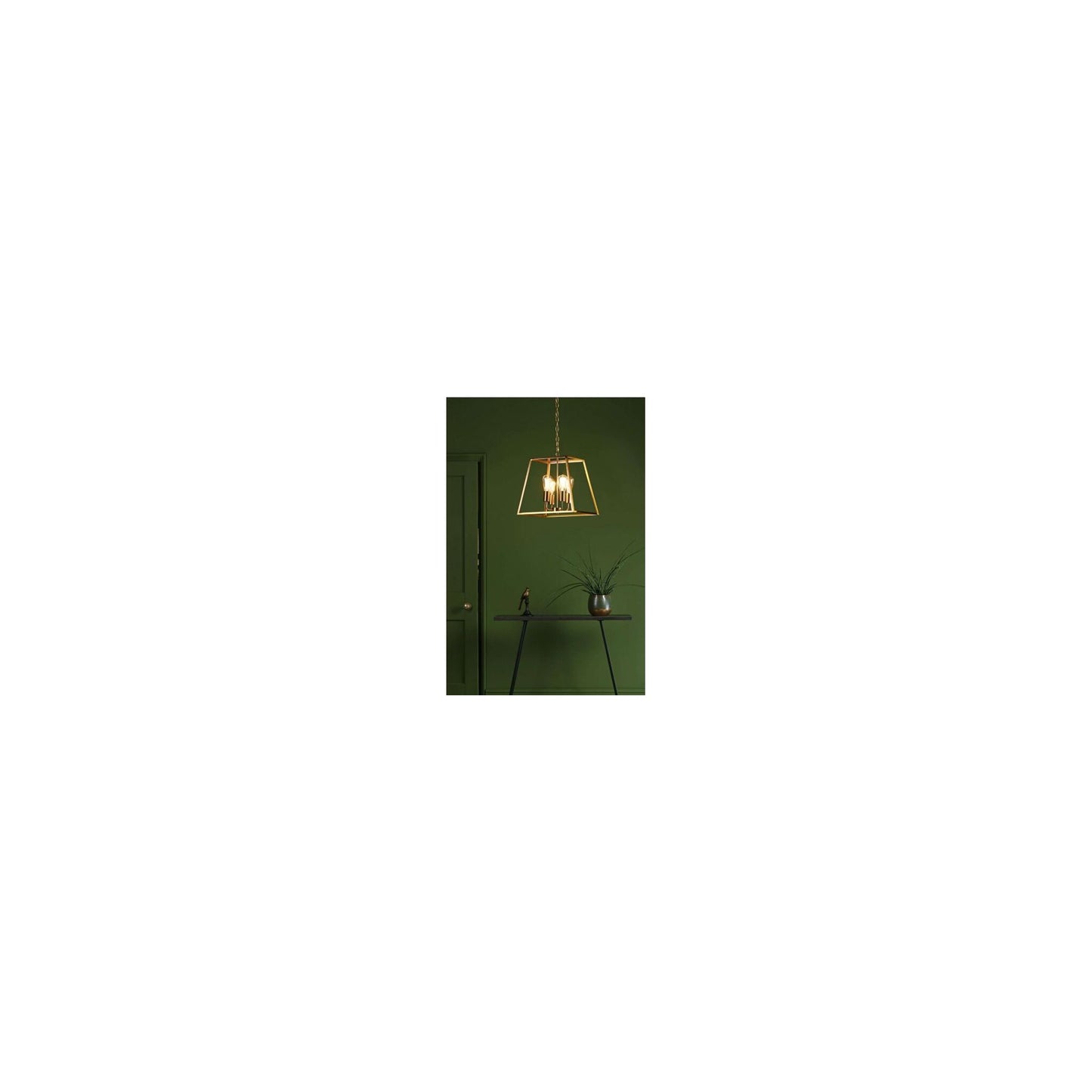 Academy 4-Light Pendant Lantern Black