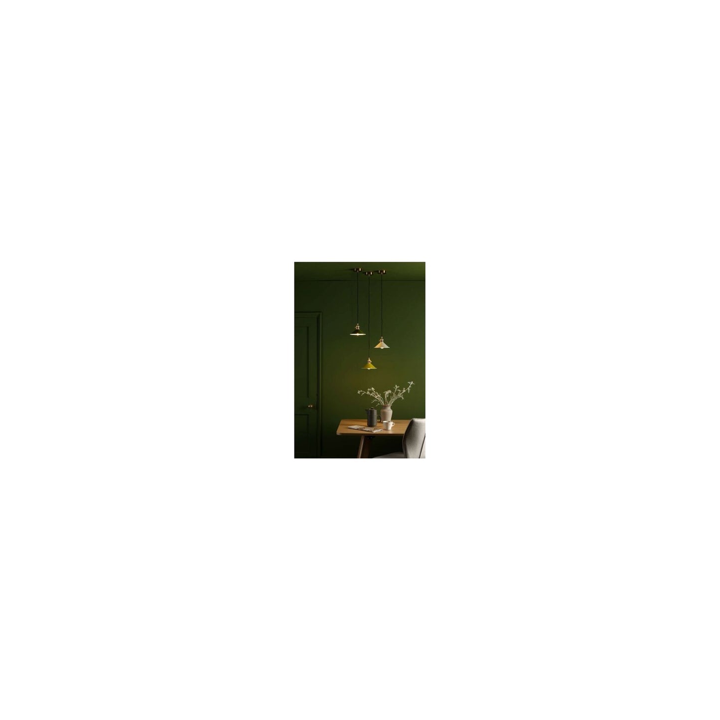 Hadano 1-Light Pendant Natural Brass
