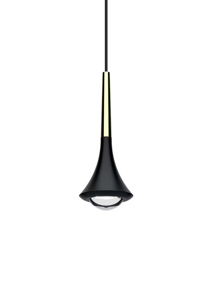 Rain Matt Black 3000K LED Pendant