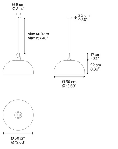 Lodes JIM Dome Pendant
