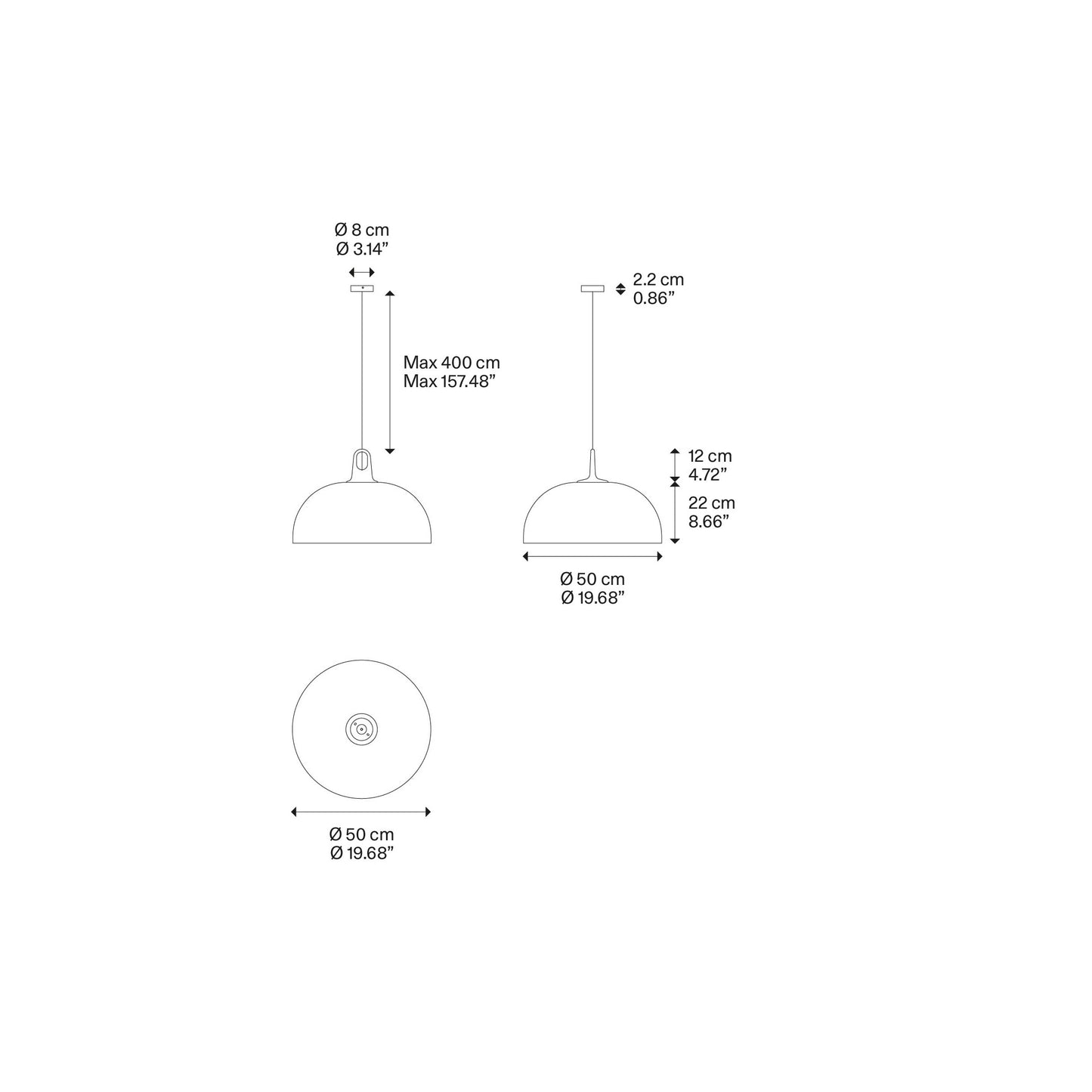 JIM Dome LED Pendant