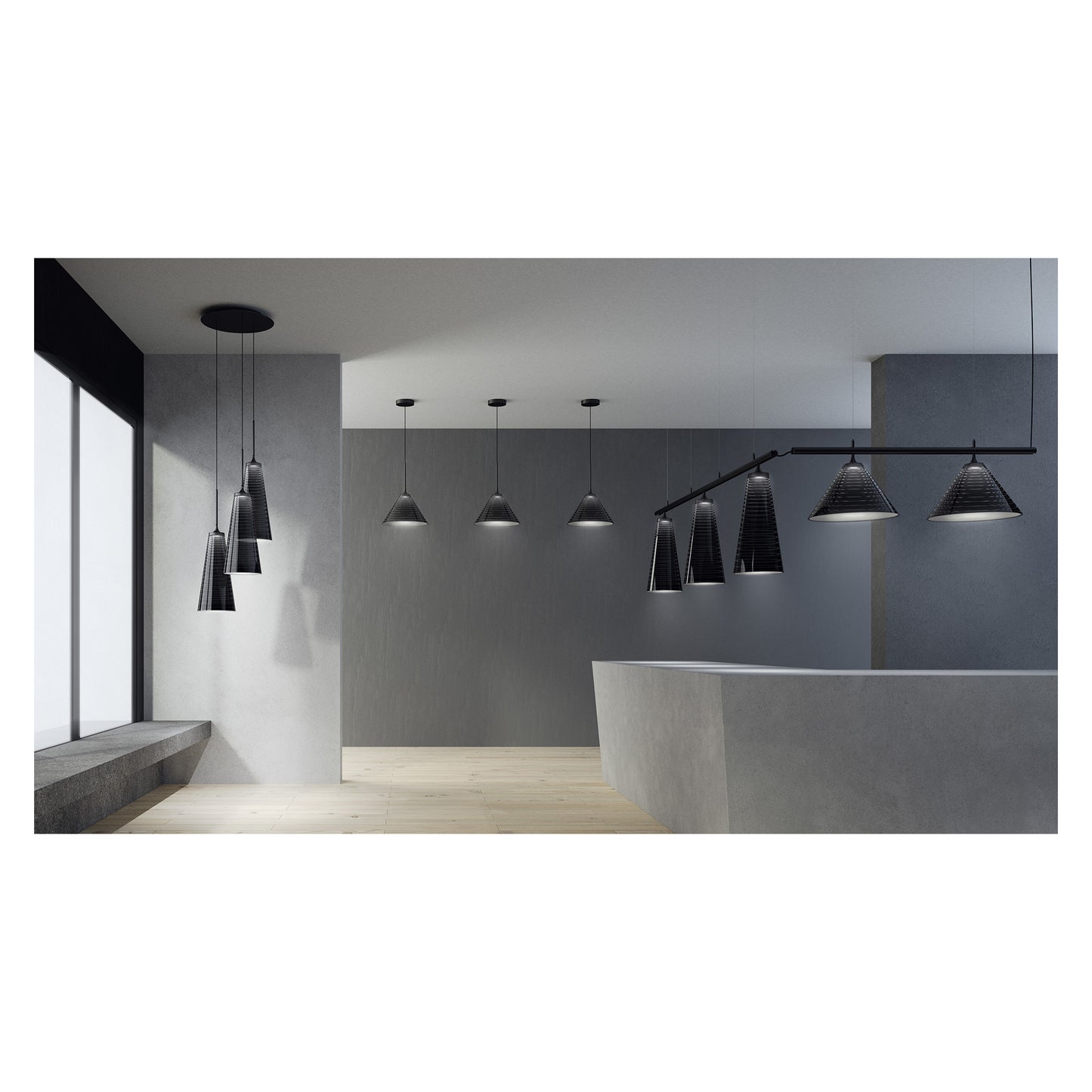 Look At Me 21 LED Pendant Black