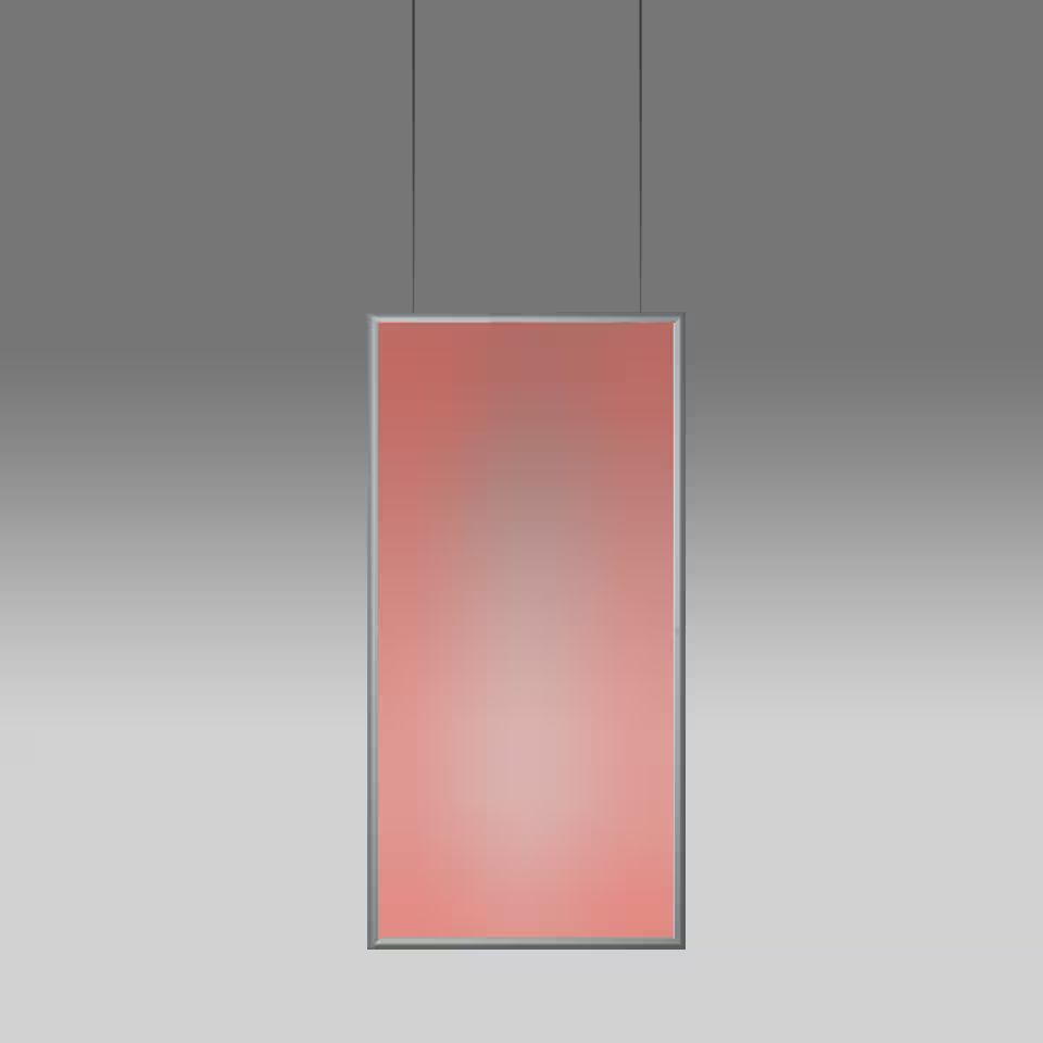 Discovery Space Rectangular RGBW LED Pendant