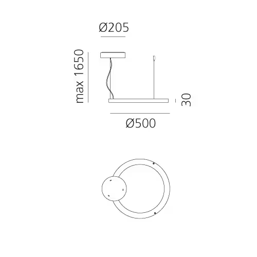 Ripple 50 LED Pendant