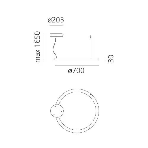 Ripple 70 LED Pendant
