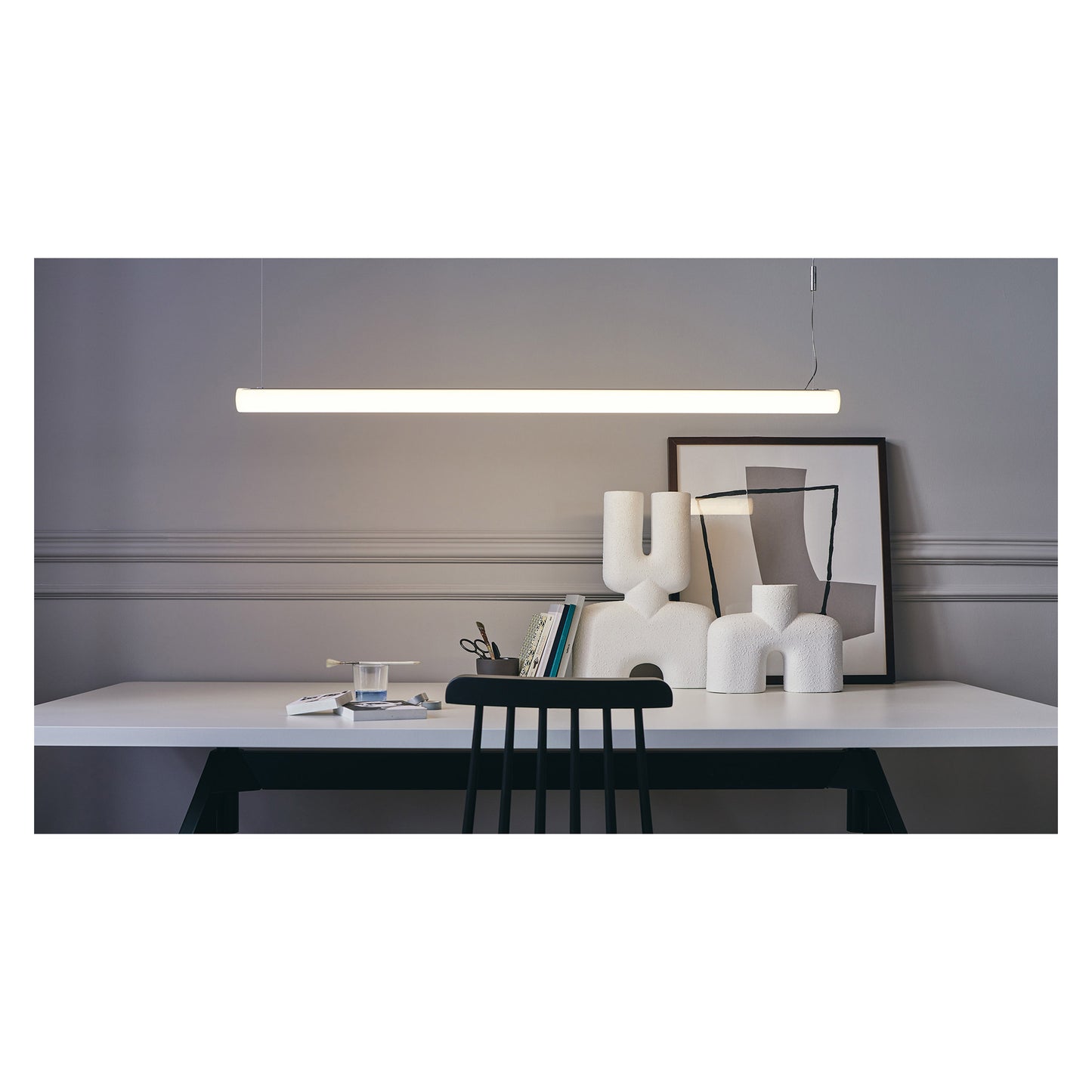 Alphabet of Light Linear 180 LED Pendant White