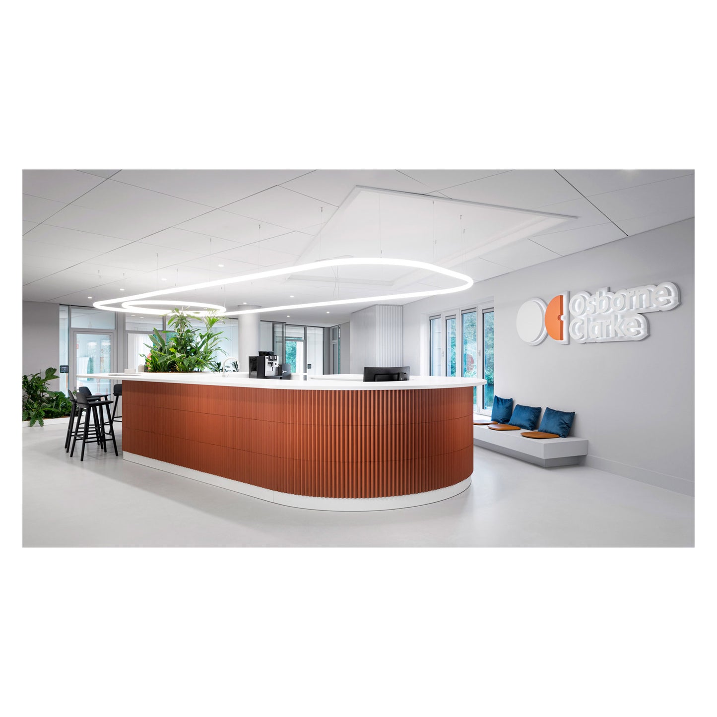 Alphabet of Light Circular 90 LED Pendant White