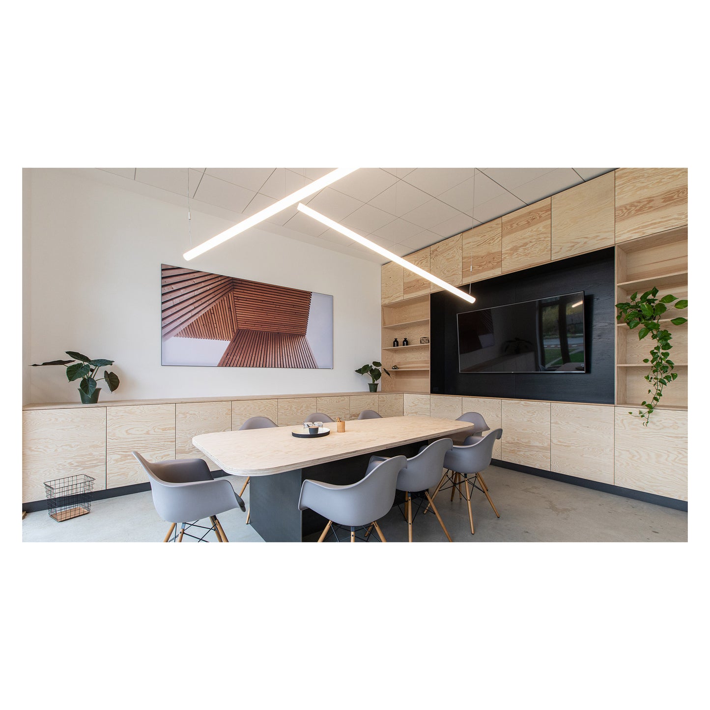 Alphabet of Light Linear 240 LED Pendant White