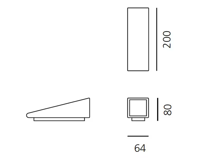 Cuneo Outdoor LED Mini Wall/Floor Light