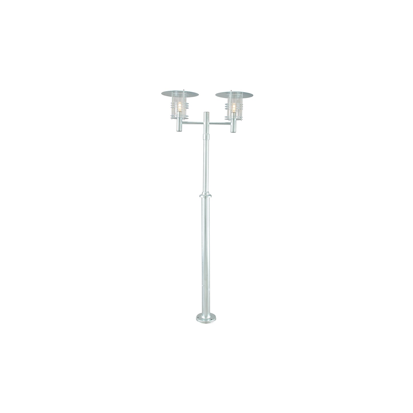 Stockholm Outdoor 2-Light Twin Head Lamp Post
