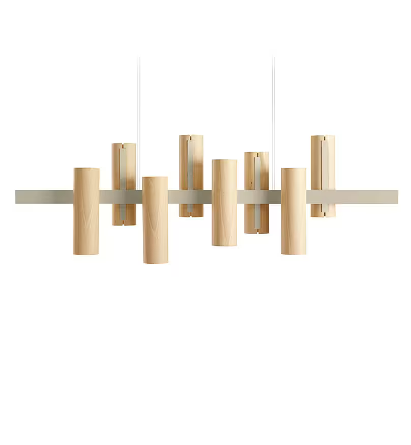Black Note Keys LED Pendant