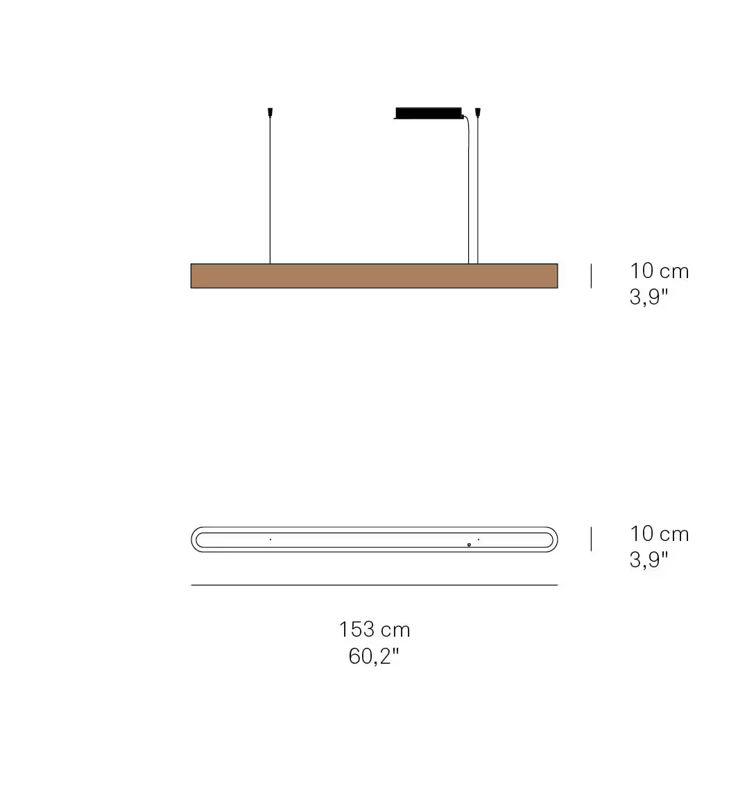 I-Club Short Slim LED Pendant