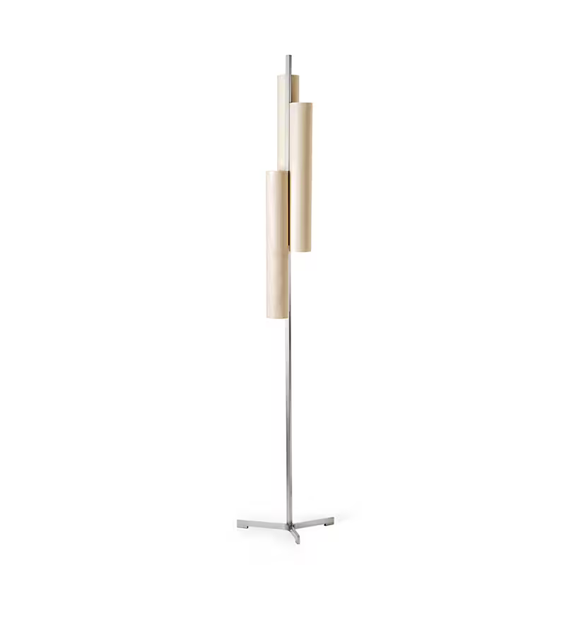 Black Note Triplet LED Floor Lamp