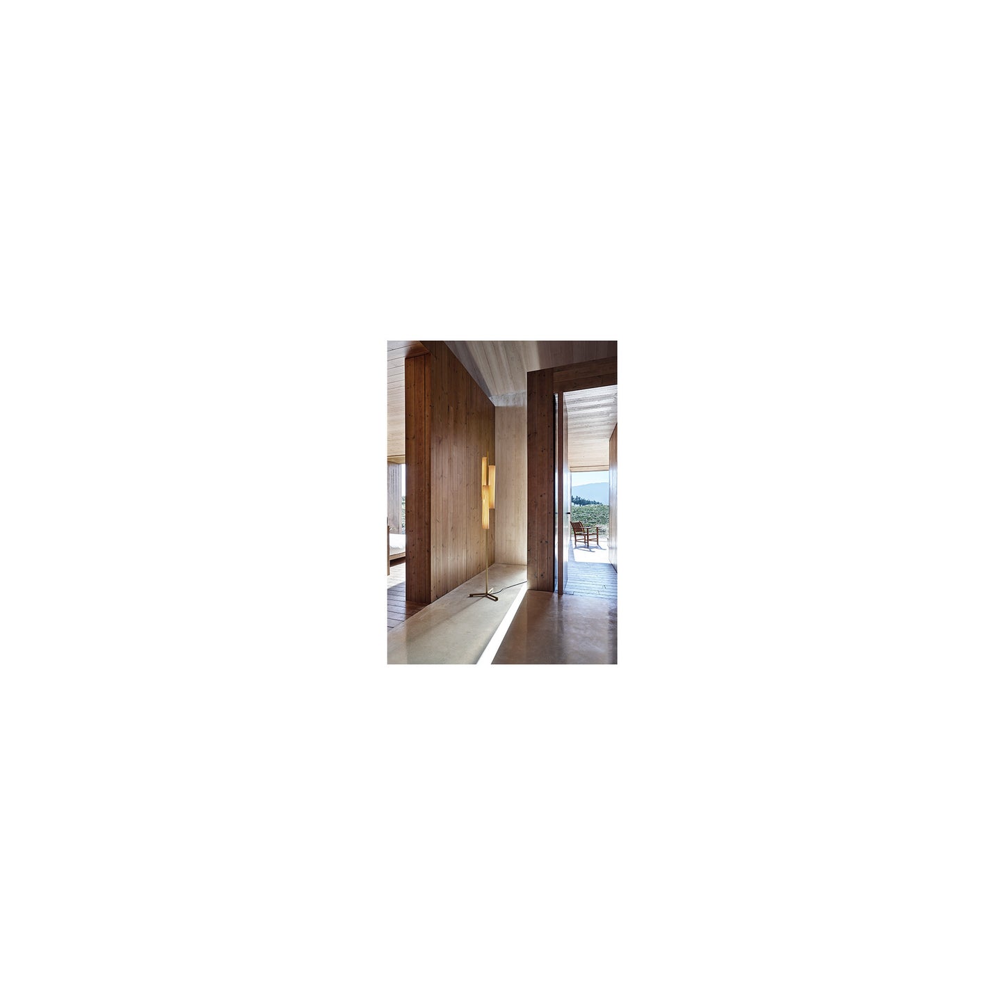 Black Note Triplet LED Floor Lamp