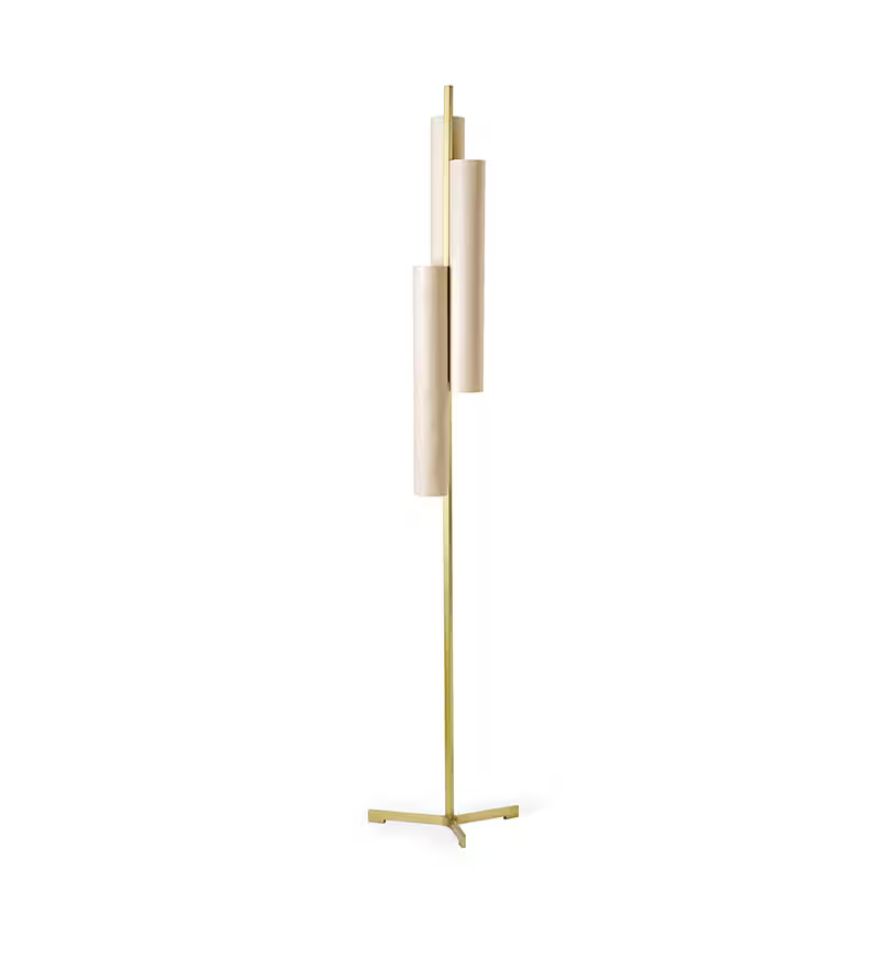 Black Note Triplet LED Floor Lamp
