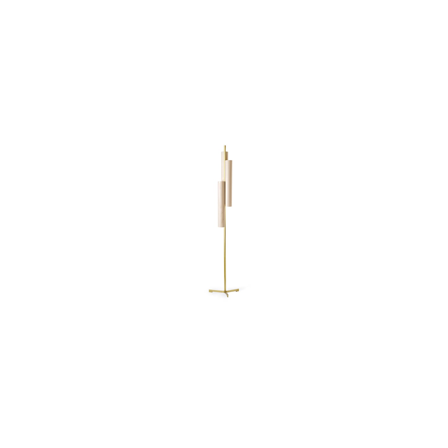 Black Note Triplet LED Floor Lamp
