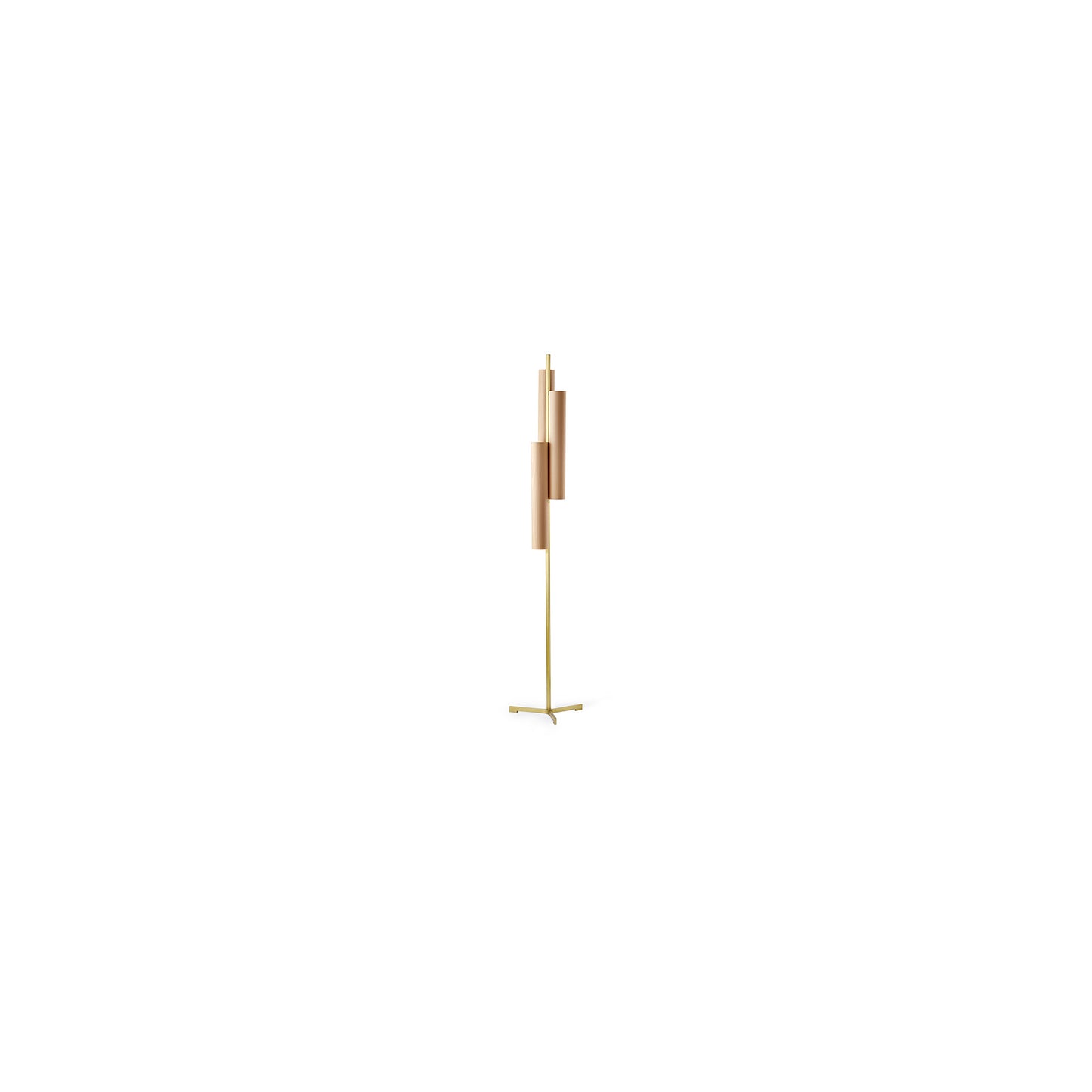 Black Note Triplet LED Floor Lamp