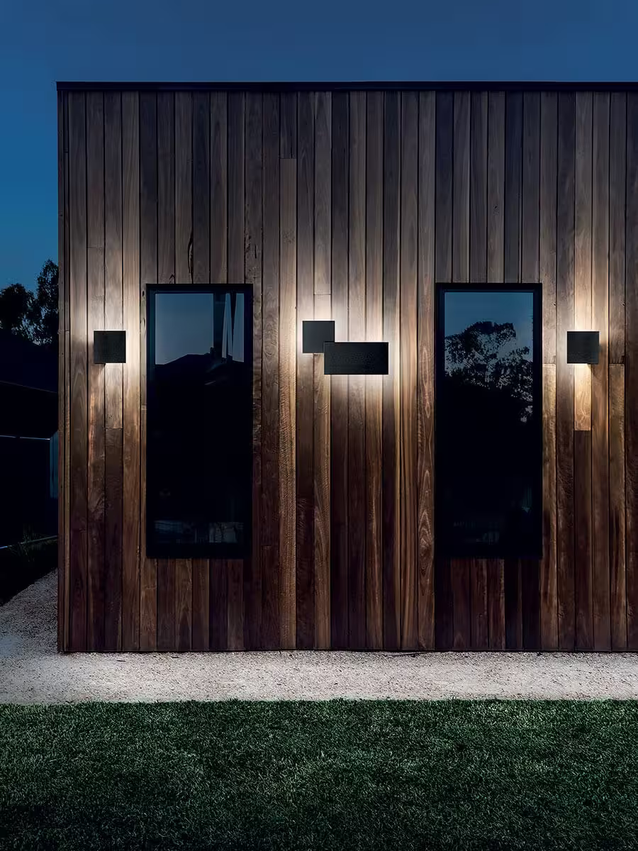 Puzzle Single Square Outdoor LED Wall Light