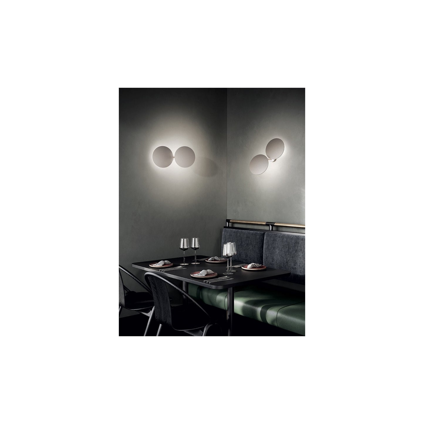 Puzzle Round Double 3000K LED Wall Light