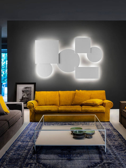 Puzzle Mega Round Small 2700K LED Wall Light