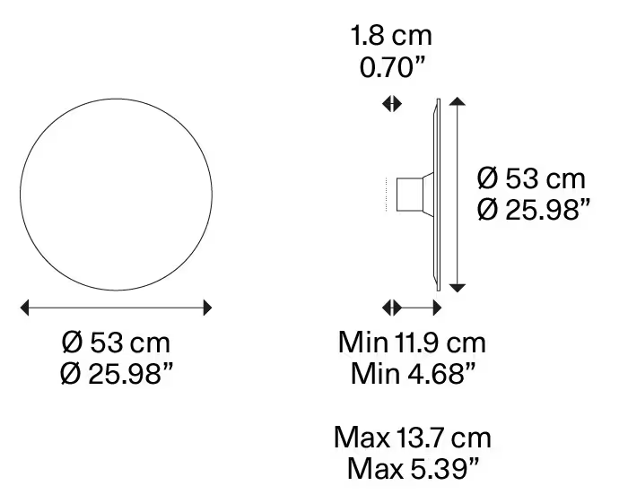 Puzzle Mega Round Small 2700K LED Wall Light