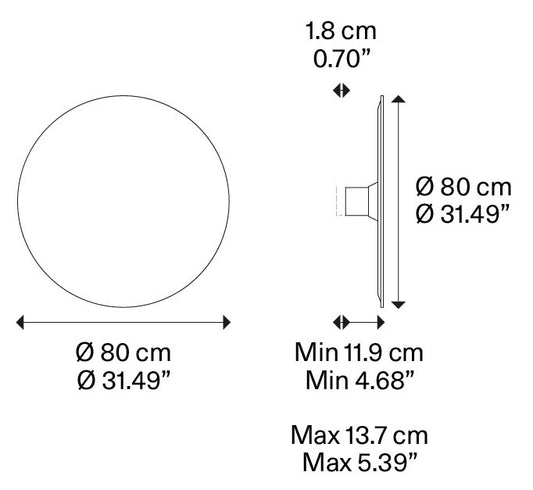 Puzzle Mega Round Large 2700K LED Wall Light