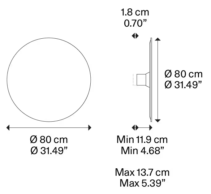 Puzzle Mega Round Large 3000K LED Wall Light