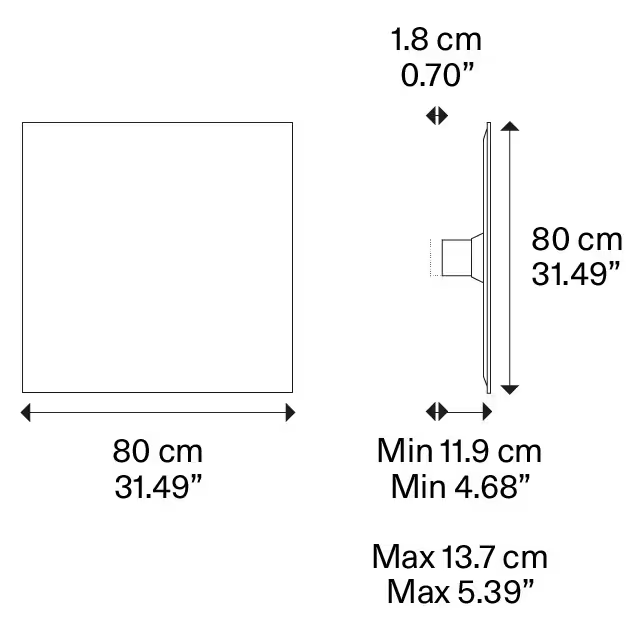 Puzzle Mega Square Large 2700K LED Wall Light