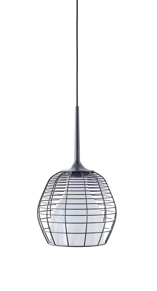 Cage Small LED Pendant Black