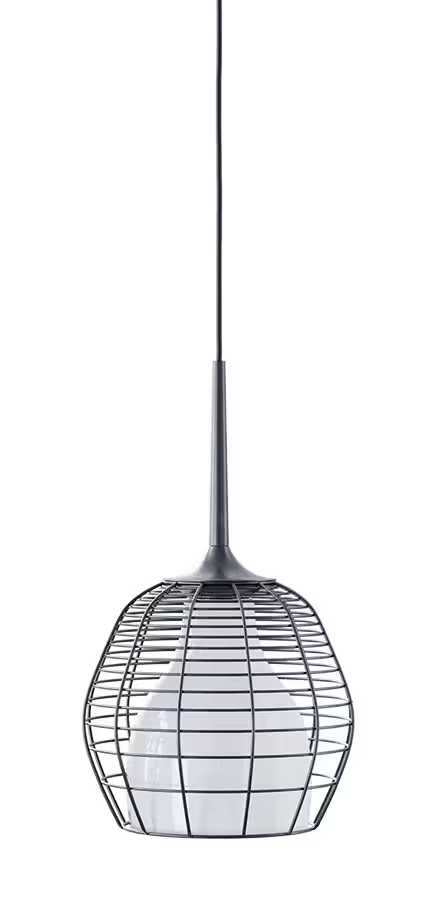 Cage Large LED Pendant Black