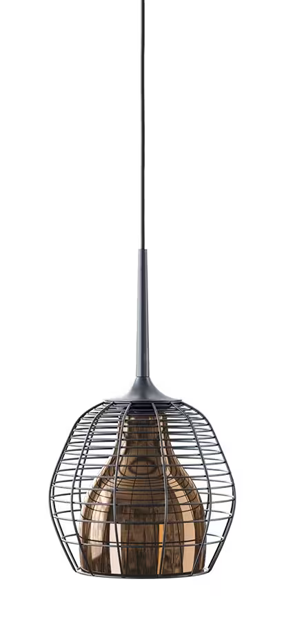 Cage Large LED Pendant Black